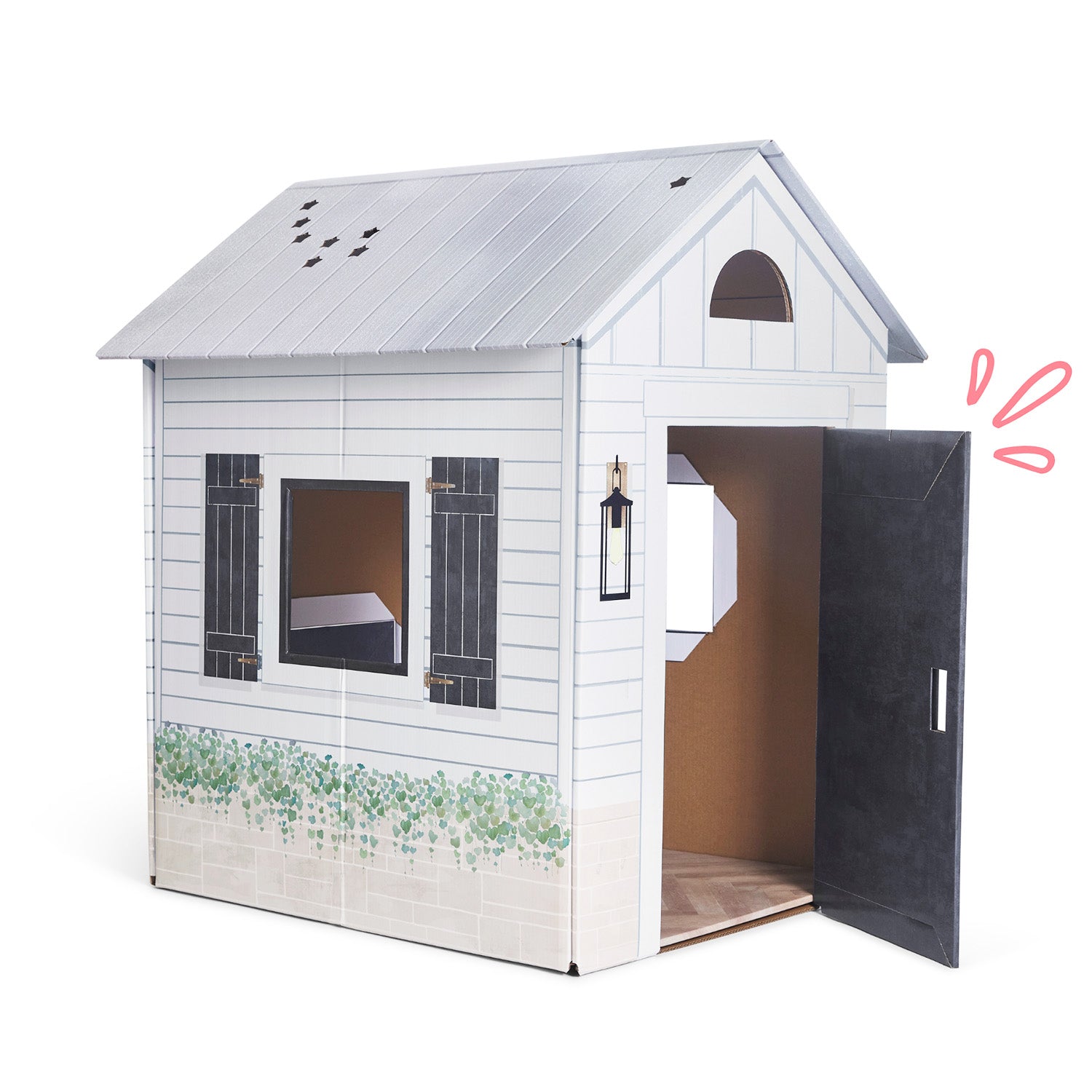 Modern Farmhouse Playhouse for Kids Durable, Foldable, PlasticFree